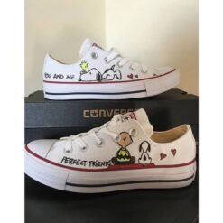 Gleammerch Snoopy Low Top Canvas Sneakers Shoes For Men And Women