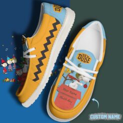 Gleammerch Snoopy Personalized Hey Dude Shoes For Men And Women