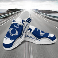 Gleammerch SsangYong Motors Personalized Hey Dude Shoes For Men And Women