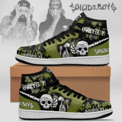 Gleammerch Suicideboys AJ1 High Sneakers Shoes For Men And Women