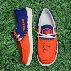 Gleammerch Syracuse Orange Personalized Hey Dude Shoes For Men And Women