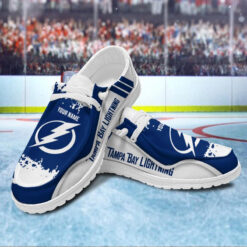 Gleammerch Tampa Bay Lightning Personalized Hey Dude Shoes For Men And Women