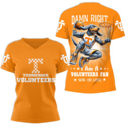 Gleammerch Tennessee Volunteers V-neck T-Shirt Gift For Fan