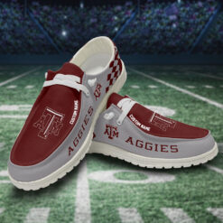 Gleammerch Texas A&M Aggies Personalized Hey Dude Shoes For Men And Women