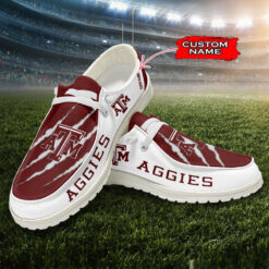 Gleammerch Texas A&M Aggies Personalized Hey Dude Shoes For Men And Women