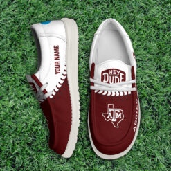 Gleammerch Texas A&M Aggies Personalized Hey Dude Shoes For Men And Women