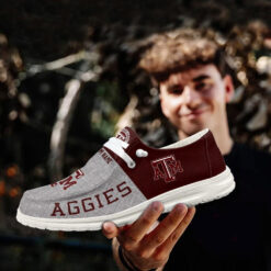 Gleammerch Texas A&M Aggies Personalized Hey Dude Shoes For Men And Women