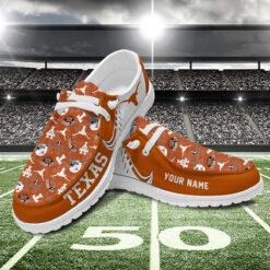 Gleammerch Texas Longhorns Personalized Hey Dude Shoes For Men And Women