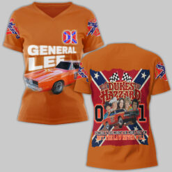 Gleammerch The Dukes of Hazzard V-neck T-Shirt Gift For Fan