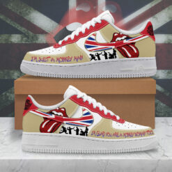 Gleammerch The Rolling Stones Air Low-Top Sneakers Shoes For Men And Women