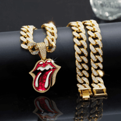 Gleammerch The Rolling Stones Necklace Bling Gifts For Fans