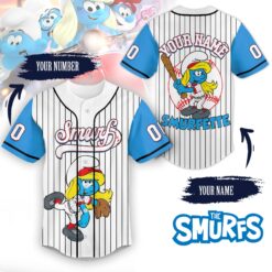 Gleammerch The Smurfs Baseball Jersey Gift For Fans