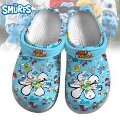 Gleammerch The Smurfs Crocs Crocband Clogs Shoes Comfortable For Men Women and Kids