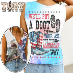 Gleammerch Toby Keith Women's V-neck Tank Top