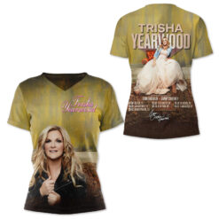 Gleammerch Trisha Yearwood V-neck T-Shirt Gift For Fan