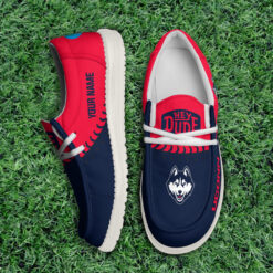 Gleammerch Uconn Huskies Personalized Hey Dude Shoes For Men And Women