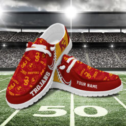 Gleammerch USC Trojans Personalized Hey Dude Shoes For Men And Women