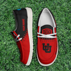 Gleammerch Utah Utes Personalized Hey Dude Shoes For Men And Women