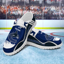Gleammerch Vancouver Canucks Personalized Hey Dude Shoes For Men And Women