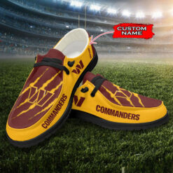 Gleammerch Washington Commanders Personalized Hey Dude Shoes For Men And Women