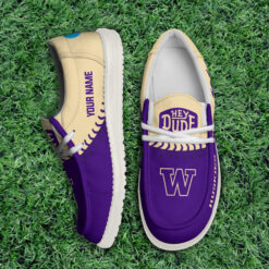 Gleammerch Washington Huskies Personalized Hey Dude Shoes For Men And Women