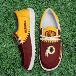 Gleammerch Washington Redskin Personalized Hey Dude Shoes For Men And Women