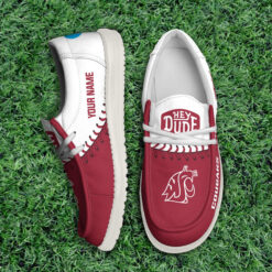 Gleammerch Washington State Cougars Personalized Hey Dude Shoes For Men And Women