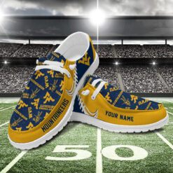 Gleammerch West Virginia Mountaineers Personalized Hey Dude Shoes For Men And Women