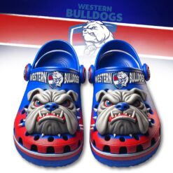 Gleammerch Western Bulldogs Sport Crocs Crocband Clogs Shoes Comfortable For Men Women and Kids