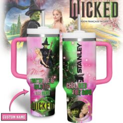 Gleammerch Wicked Custom Stanley Quencher 40oz Stainless Steel Tumbler With Handle