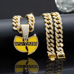 Gleammerch Wu-Tang Clan Necklace Bling Gifts For Fans