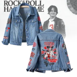 Gleammerch The White Stripes Denim Jacket Gift For Fans
