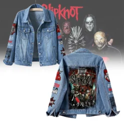Gleammerch Slipknot Band Music Denim Jacket Gift For Fans