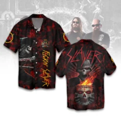 Gleammerch Slayer Band Hawaiian Shirt Gifts For Fans