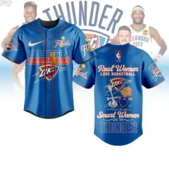 Gleammerch Oklahoma City Thunder NBA x Peanuts Personalized Baseball Jersey For Fans