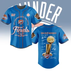Gleammerch Oklahoma City Thunder x NBA Baseball Jersey Gift For Fans