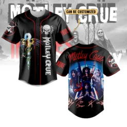 Gleammerch Motley Crue Baseball Jersey For Fans