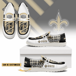Gleammerch New Orleans Saints Personalized Hey Dude Shoes For Men And Women