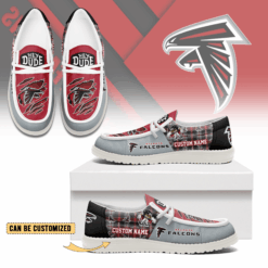 Gleammerch Atlanta Falcons Personalized Hey Dude Shoes For Men And Women