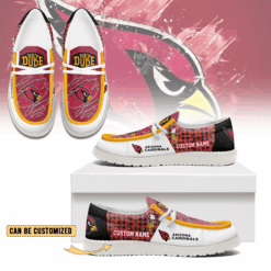 Gleammerch Arizona Cardinals Personalized Hey Dude Shoes For Men And Women
