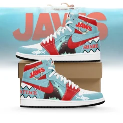 Gleammerch Jaws AJ1 High Sneakers Shoes For Men And Women