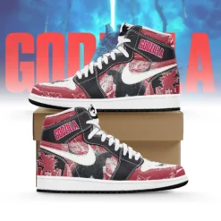 Gleammerch Godzilla AJ1 High Sneakers Shoes For Men And Women