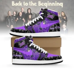 Gleammerch Black Sabbath AJ1 High Sneakers Shoes For Men And Women