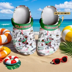 Gleammerch South Sydney District Crocs Crocband Clogs Shoes Comfortable For Men Women and Kids