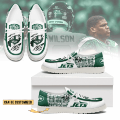 Gleammerch New York Jets Personalized Hey Dude Shoes For Men And Women