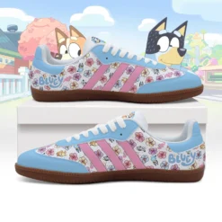 Gleammerch Bluey Adidas Samba Shoes For Men And Women