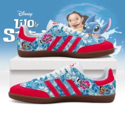 Gleammerch Lilo & Stitch Adidas Samba Shoes For Men And Women