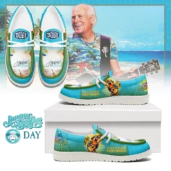 Gleammerch Jimmy Buffett Personalized Hey Dude Shoes For Men And Women