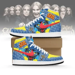 Gleammerch Ozzy Osbourne AJ1 High Sneakers Shoes For Men And Women