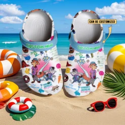 Gleammerch Zootopia 2 Crocs Crocband Clogs Shoes Comfortable For Men Women and Kids